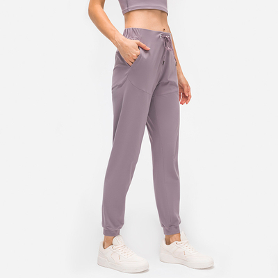 Womens Stretch Workout Pocket Yoga Pants Straight Beam Foot